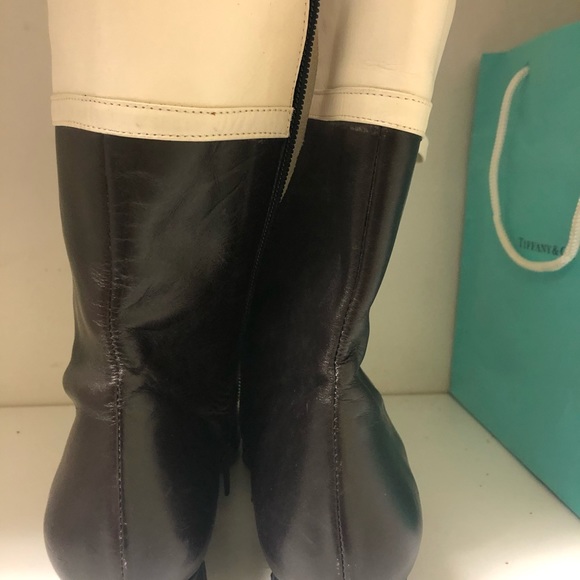 Retro Audrey leather boots - Picture 3 of 6